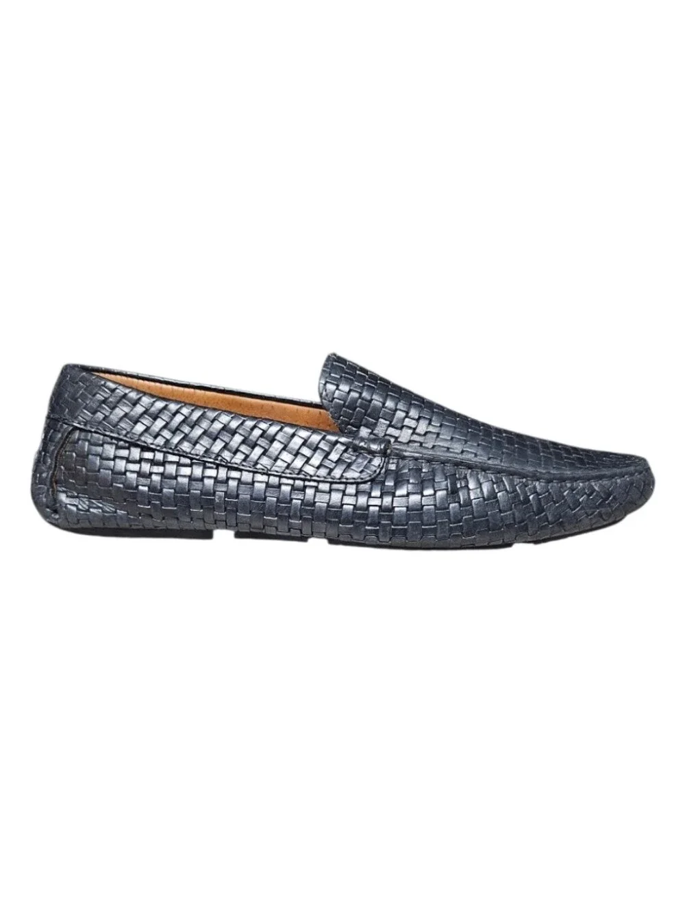 AQUATALIA | Bruce Black Woven Leather Driving Loafers Men's 13 Made in Italy